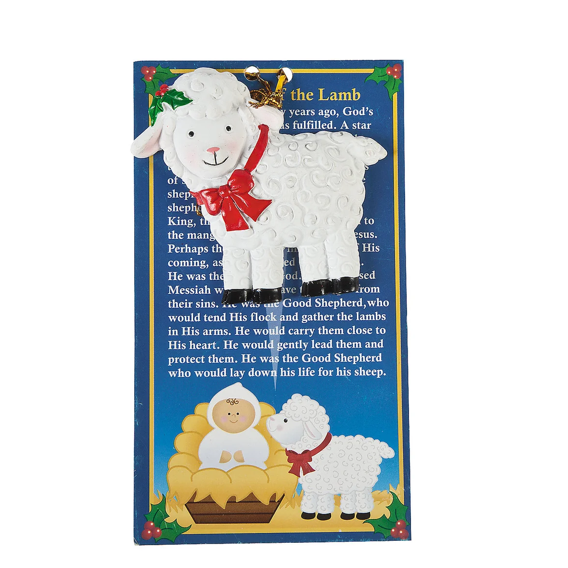 Ornament & Card-Legend of the Lamb-3"