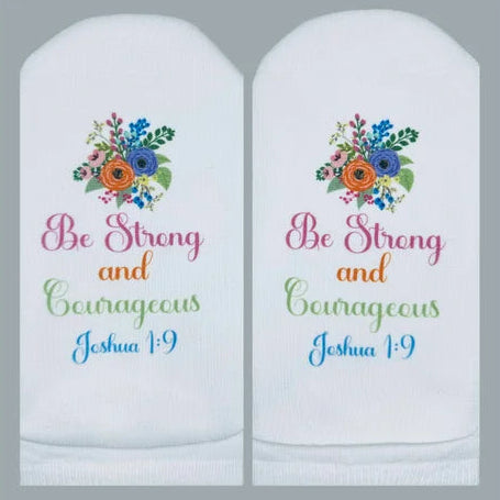 Socks-Jos 1:9-Be Strong And Courageous