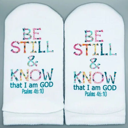 Socks-Psa 46:10-Be Still And Know