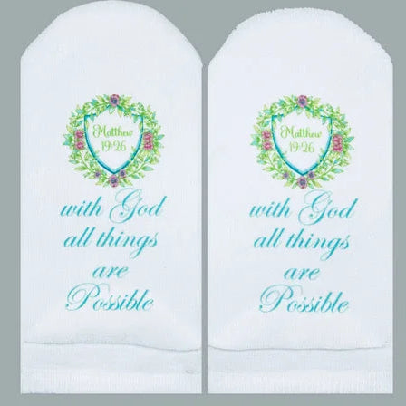 Socks-Mat 19:26-All Things Possible