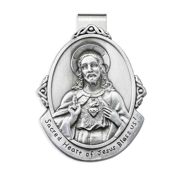 Visor Clip/Sacred Heart Of Jesus