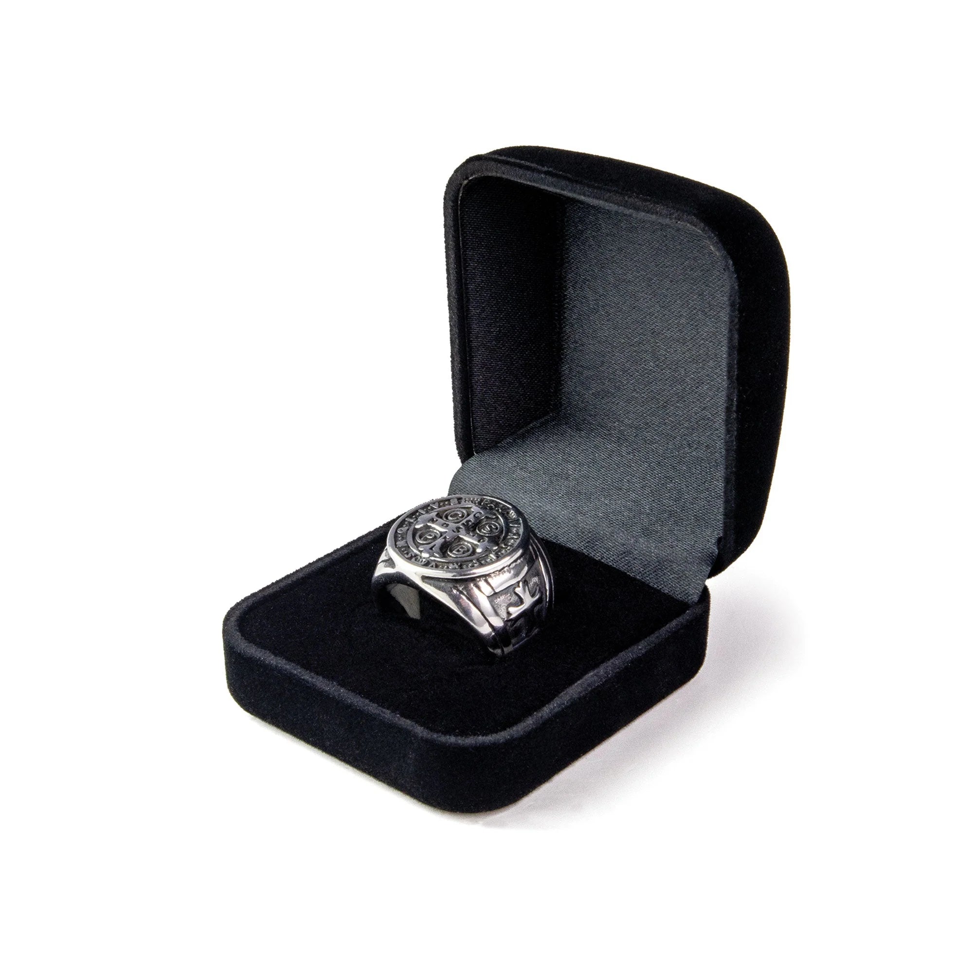 Ring-SS-St Benedict-Silver