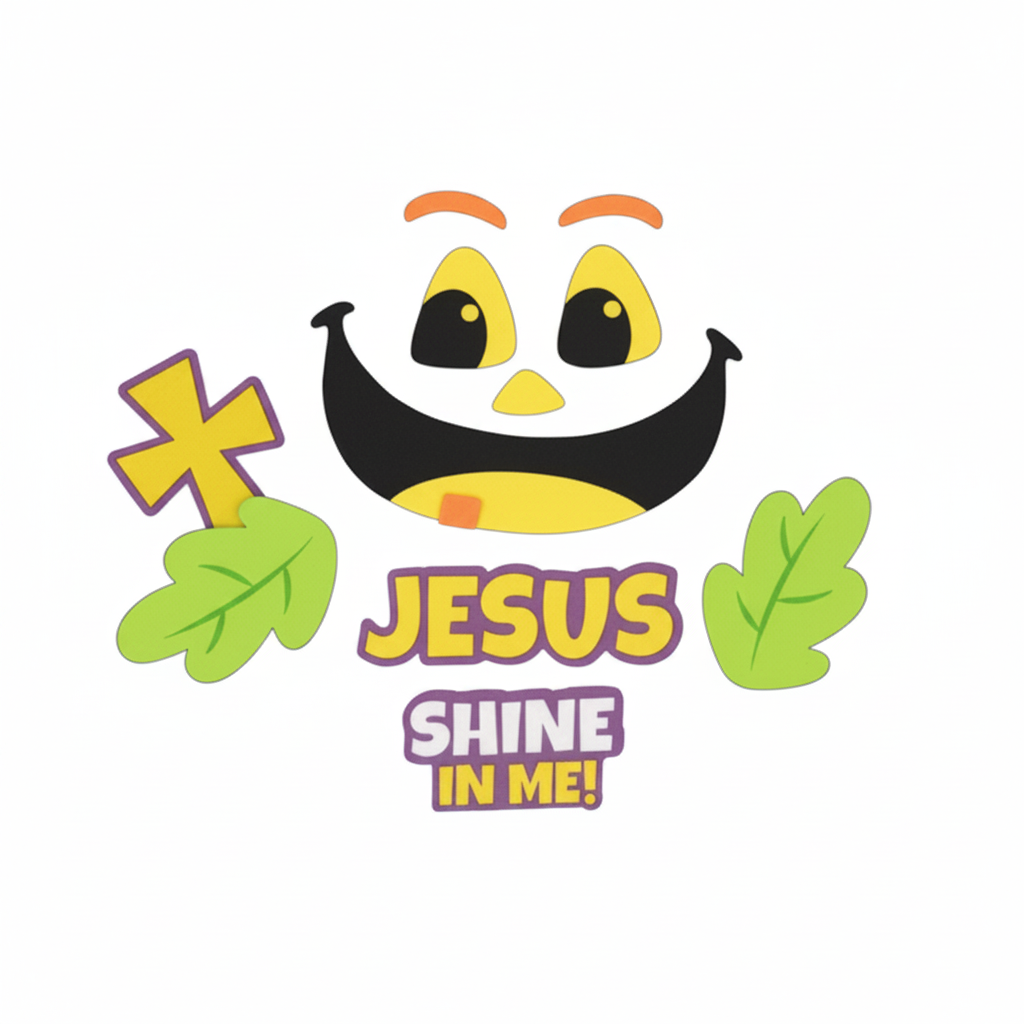 Craft Kit-No Carve Pumpkin-Jesus Shine In Me