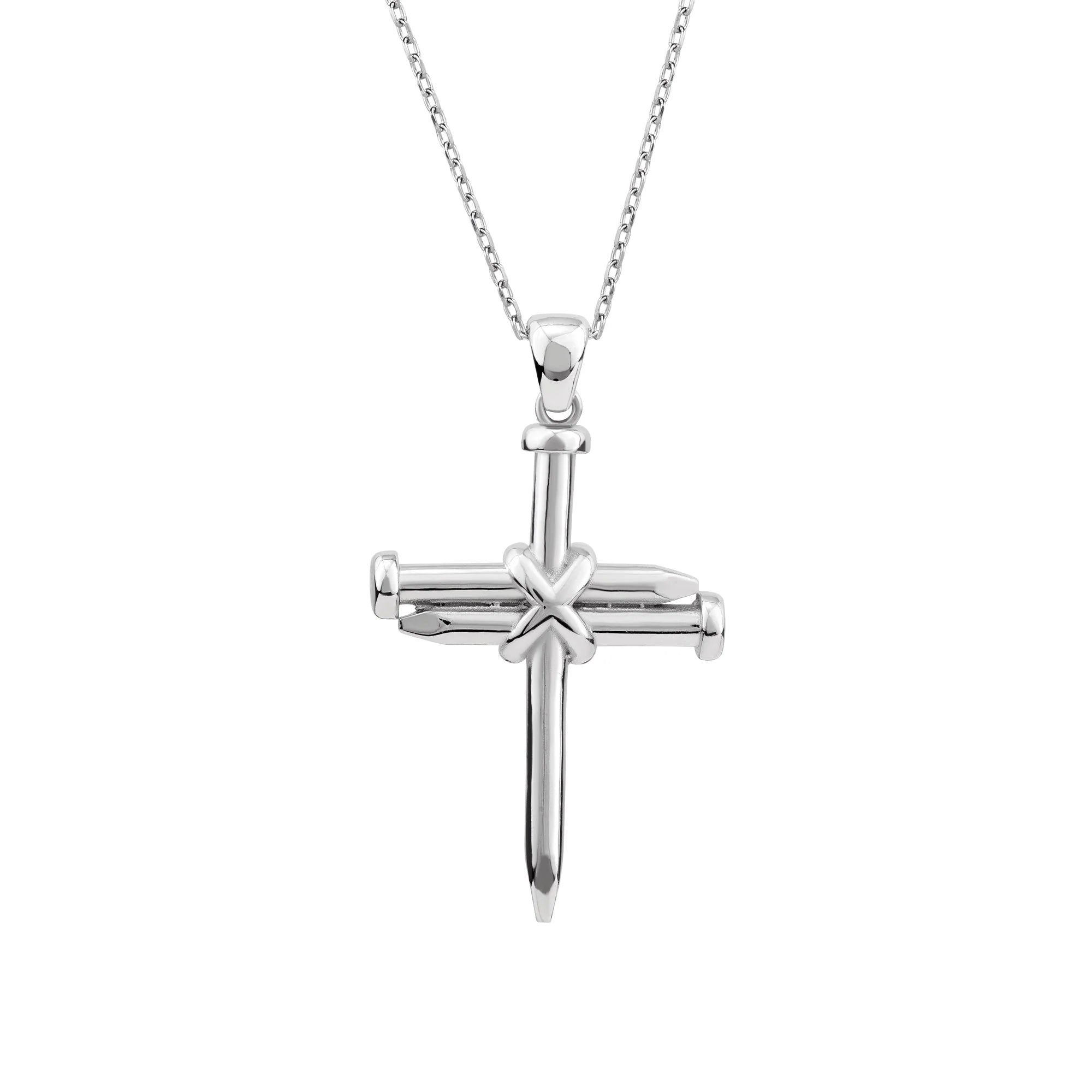 Necklace-SS-Cross-Three Nail