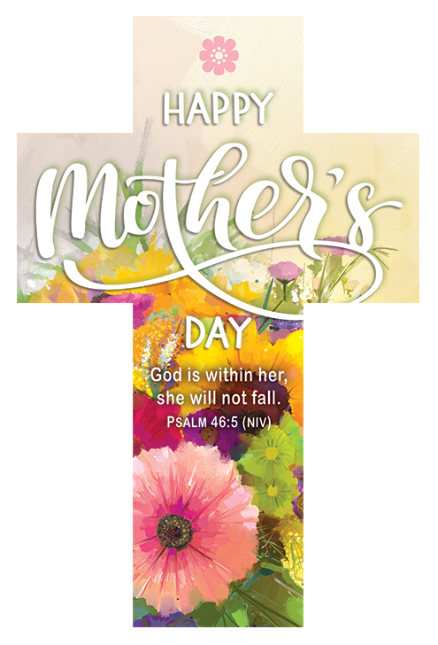 Bookmark-25pk-Cross-Psa 46:5-Mother's Day