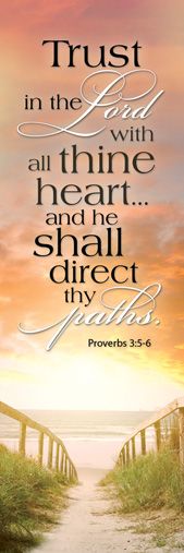 Bookmark/25pk/Pro 3:5-6/Trust In The Lord-U9204